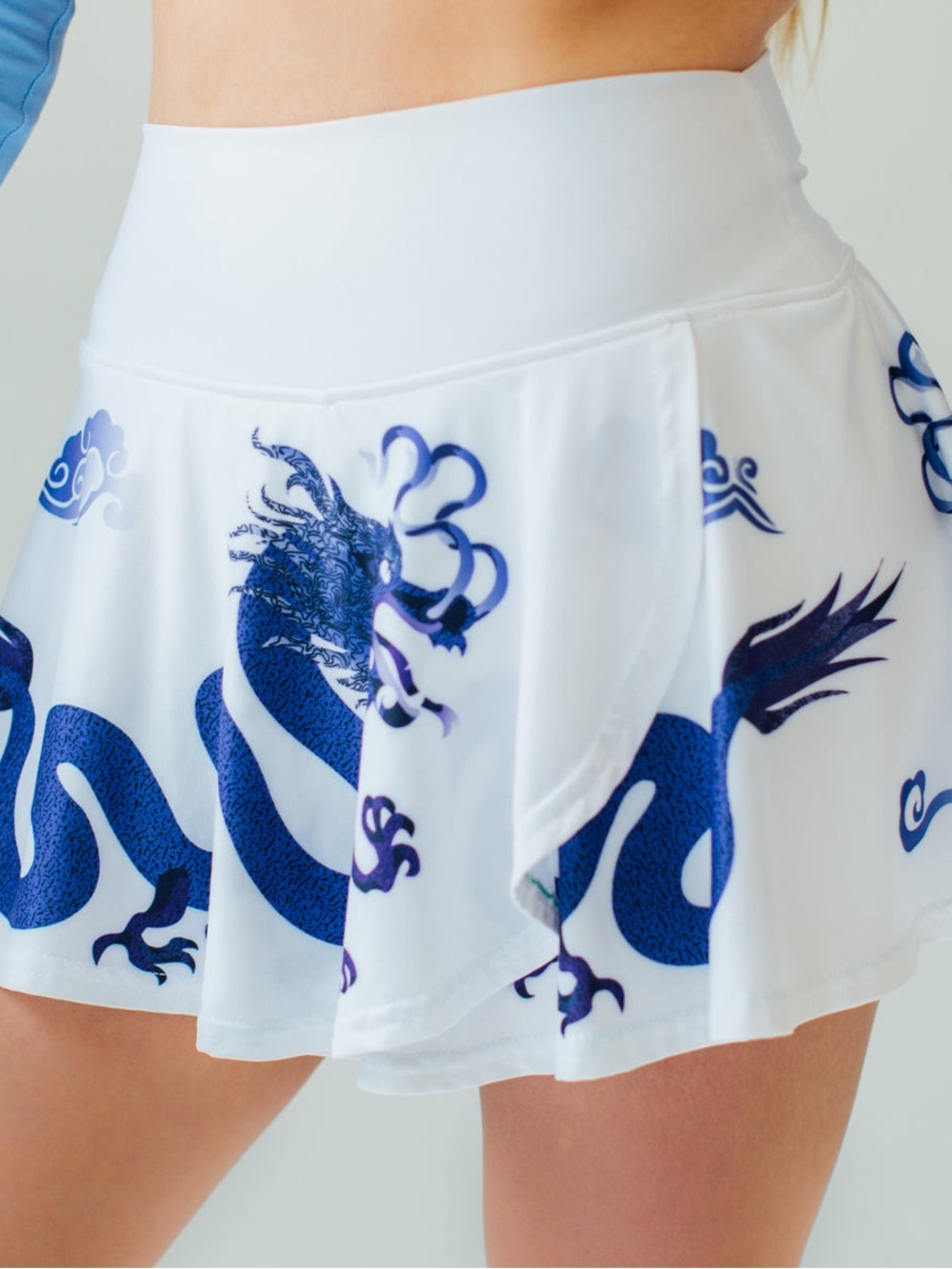 FAYE+FLORIE Holly White Dragon Skirt Tennis Pickleball Women Size Medium - Picture 14 of 15